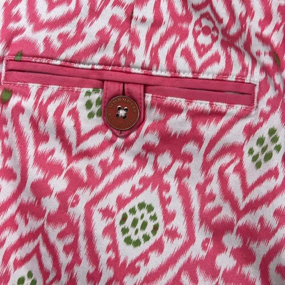 Pink Patterned Women's Shorts - Picture 5 of 5